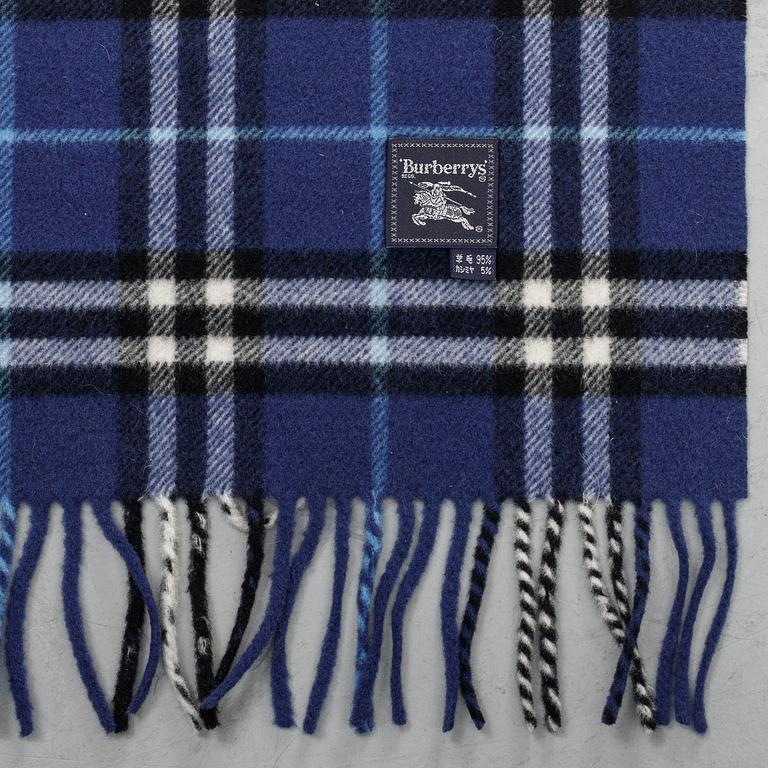 Burberry, a wool and cashmere shawl.