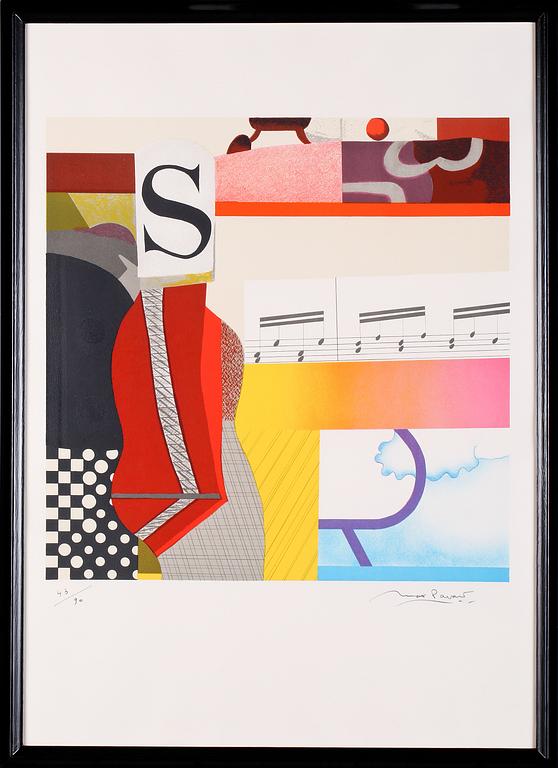 MAX PAPART, litografi, signerad och numrerad 43/90.