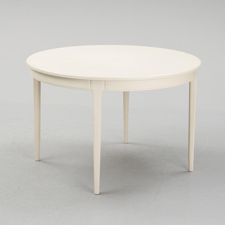 Carl Malmsten, A dinnertable and four chairs, "Talavid", by Carl Malmsten, Waggeryds Möbelfabrik AB, second half of the.