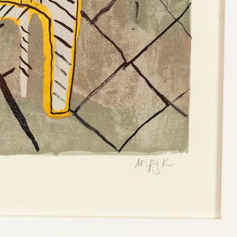 Madeleine Pyk, lithograph in colours, 1994, signed 4037/5000.