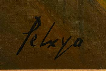 Orlando Pelayo Entrialgo, olja på duk, signerad, A tergo daterad 1978.