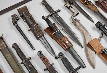 BAJONETTER, 25 st, 1800/1900-tal.