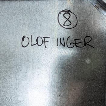 Olof Inger, spray on plate, 8 parts, 2012, signed verso.