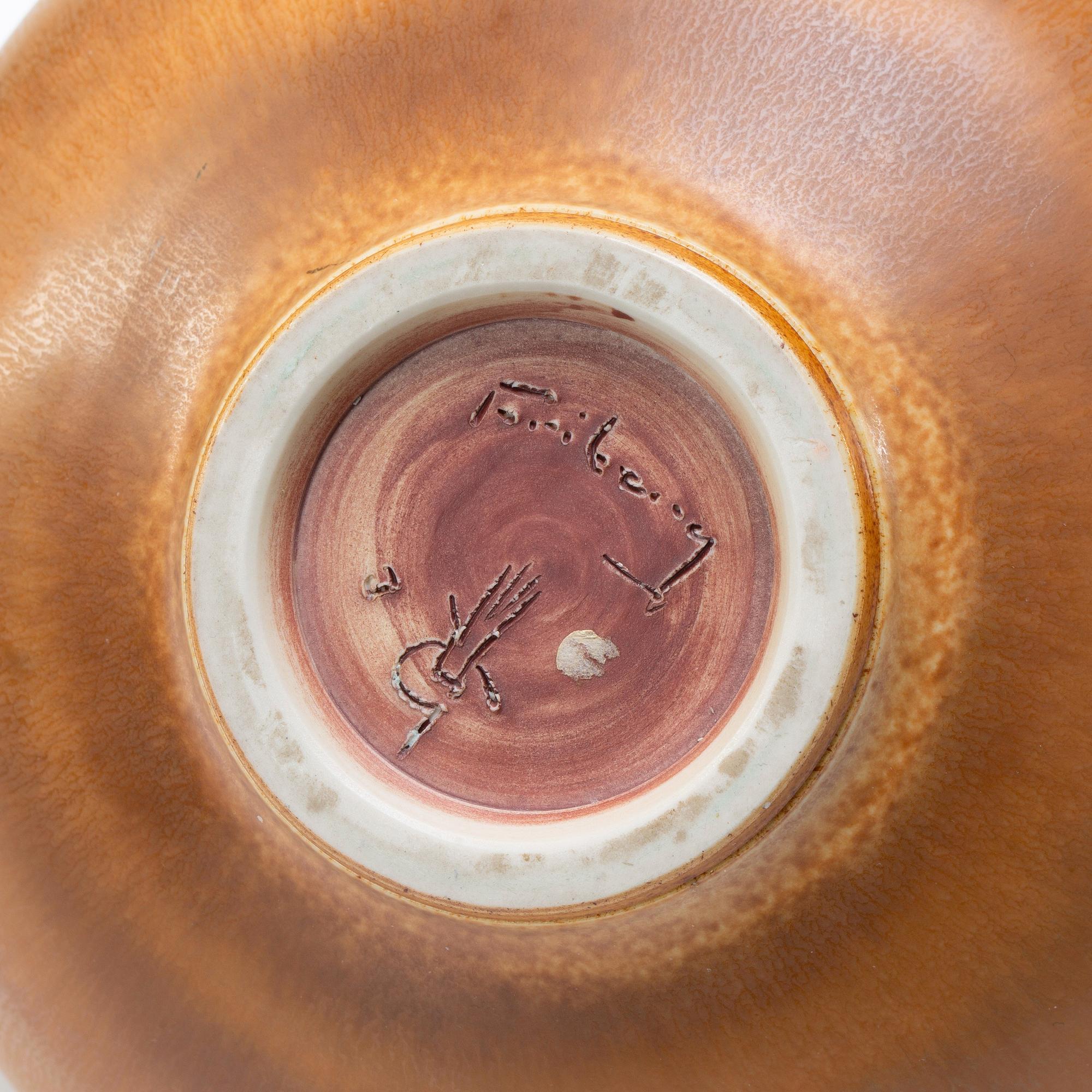 Berndt Friberg, a stoneware vase, Gustavsberg studio, Sweden 1968.