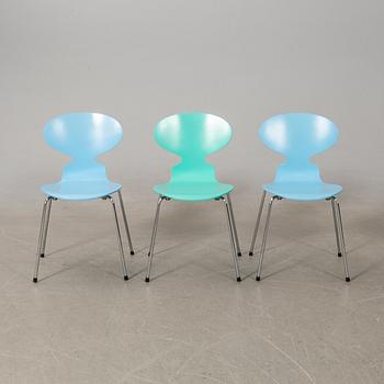 Arne Jacobsen, chairs 6 pcs, "Ant", Fritz Hansen, 1993.