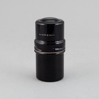 A 'Curta, Type I' calculator developed by Curt Herzstark, Contina AG Mauren, Lichtenstein, designed in 1947.