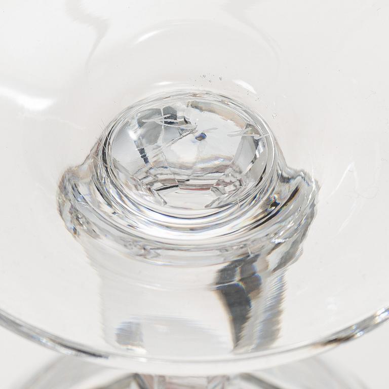 Ingeborg Lundin, a 44 pieces glass service, "Silvia", Orrefors, Sweden.