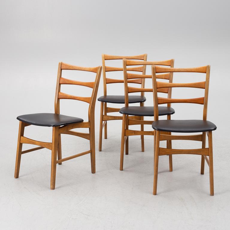 Chairs, 4 pcs, 1950s/60s.
