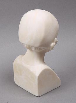 OKÄND KONSTNÄR, skulptur, alabaster, 1900-tal.