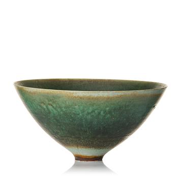 128. Kyllikki Salmenhaara, a stoneware bowl, Arabia, Finland 1950's.