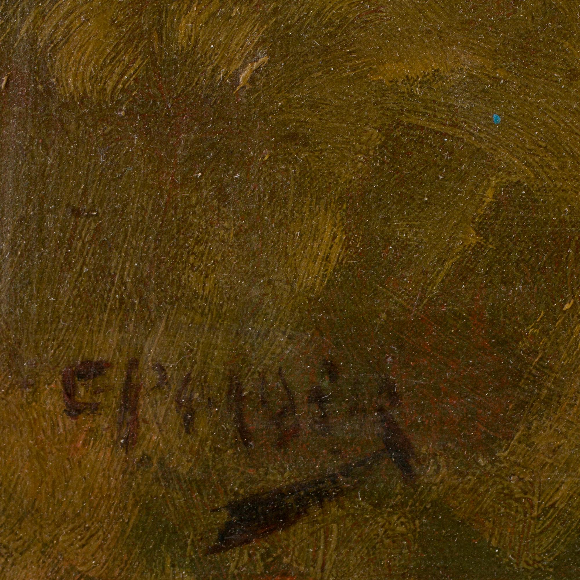 OKÄND KONSTNÄR, olja på duk, möjligen Ryssland. Otydlig Sign.