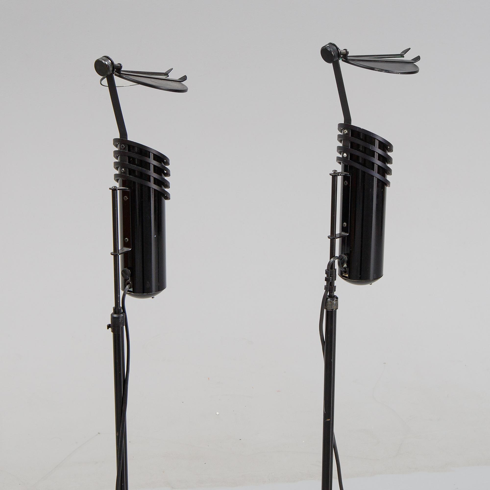 Stig Ahlström och Clas Kock, a pair of floor lamps, 'Skarabé', Ateljé lyktan, Åhus.