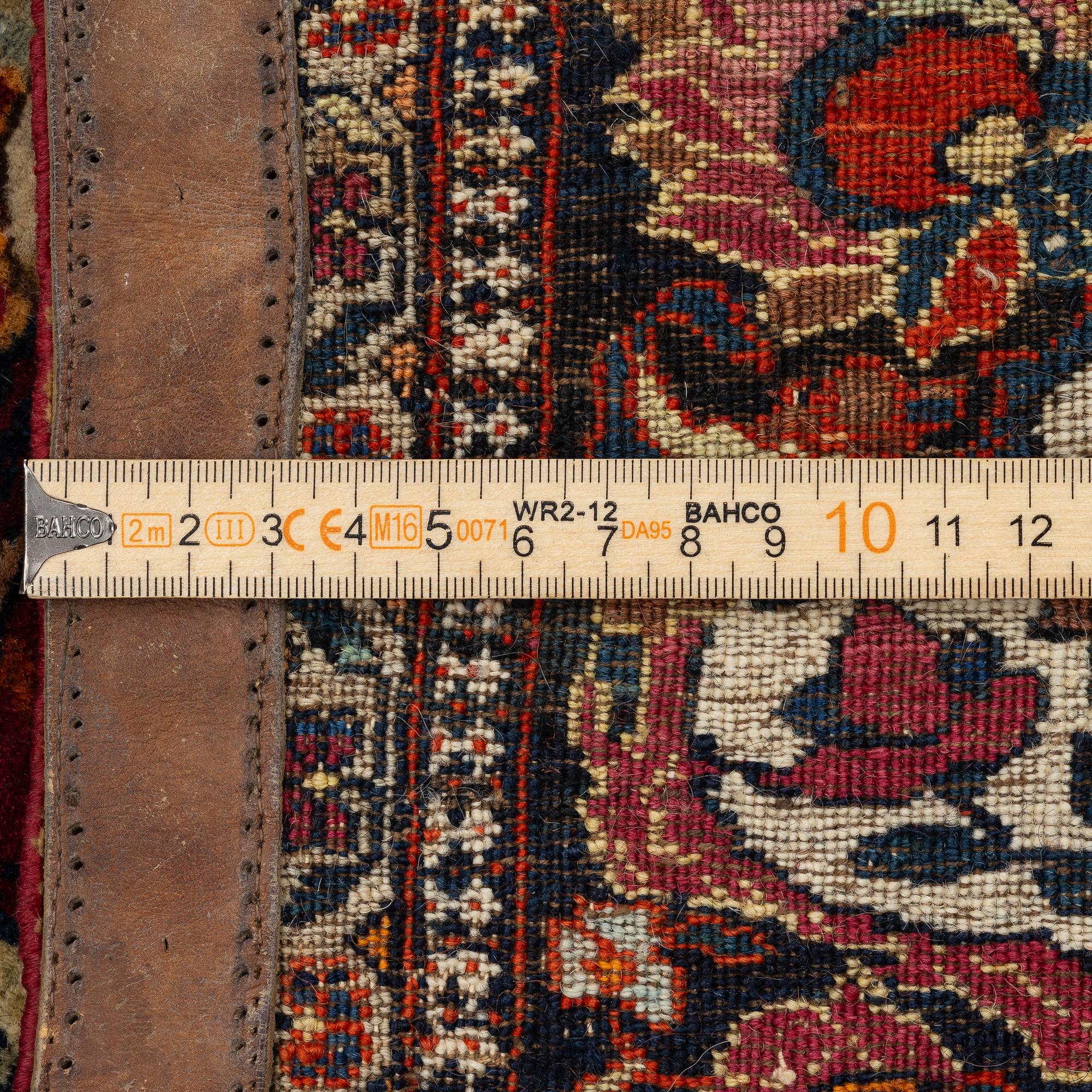 A pictoral Kashan rug, Central Persia, Souf, c. 201 x 142 cm.