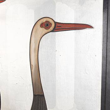 A four-panel folding screen, second half of the 20th Century.