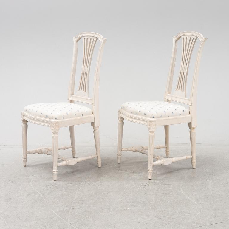 A set of twelve Gustavian-style chairs, 20th Century.