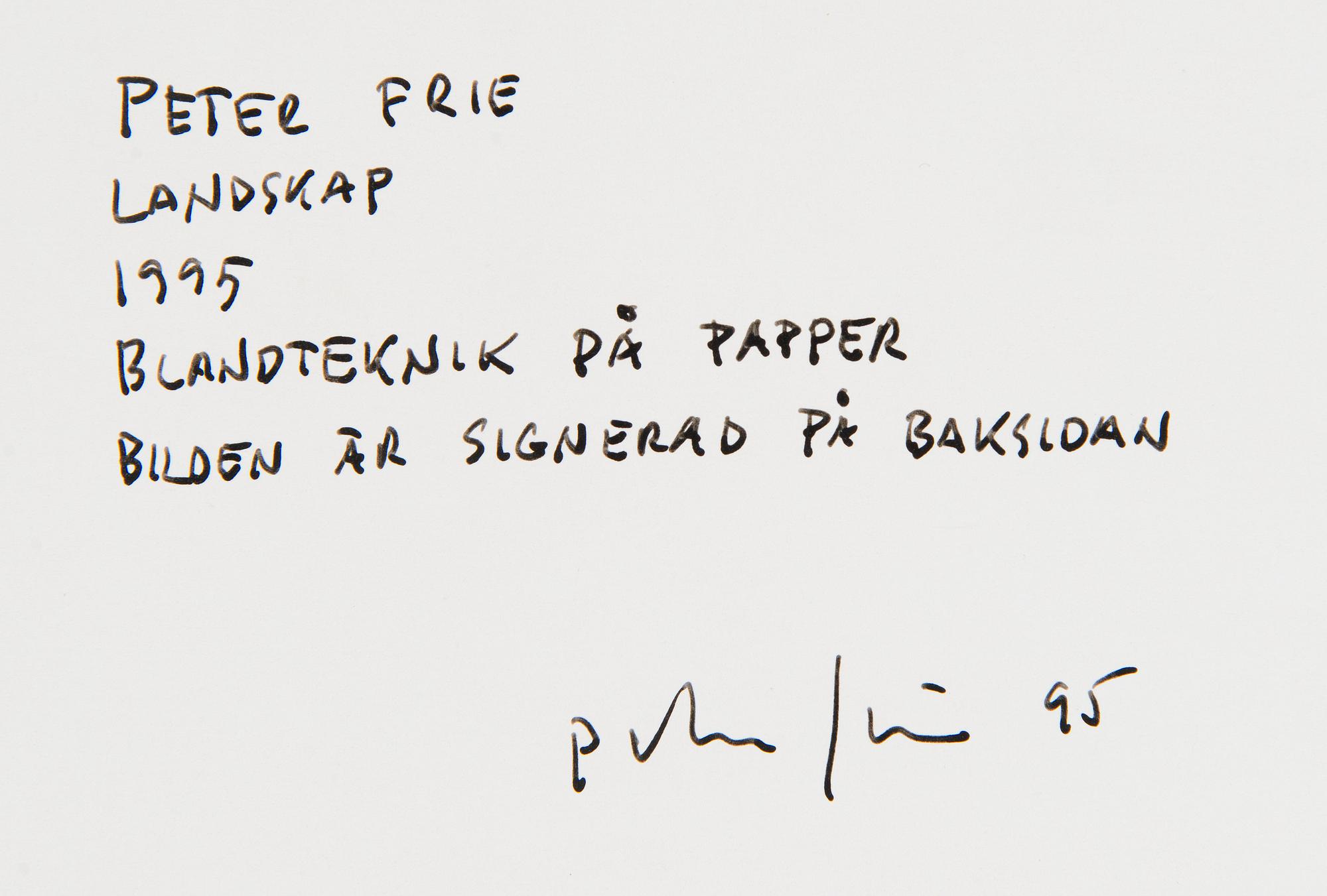 Peter Frie, Landscape.