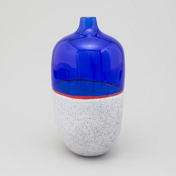 LINO TAGLIAPIETRA, a glass vase, Effetre International, Murano 1988.