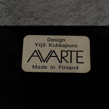 YRJÖ KUKKAPURO, A pair of 'Skaala' armchairs from Avarte, Finland, 1980's.