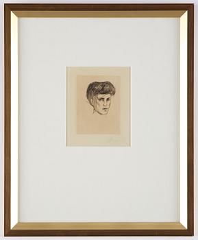 Edvard Munch, ”Woman's Head" (Kvinnehode/Frauenkopf).