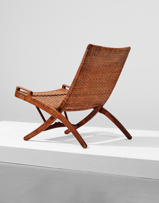 HANS J WEGNER, fällstol, "JH512" Johannes Hansen, Danmark, 1940-50-tal.