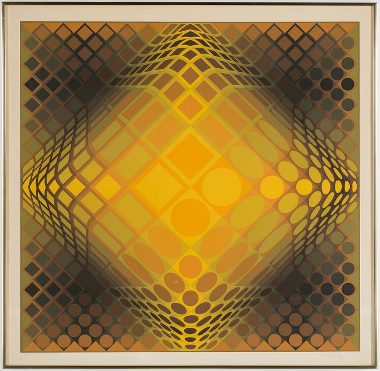 VICTOR VASARELY, serigraph in colours, signed and numbered 135/250.