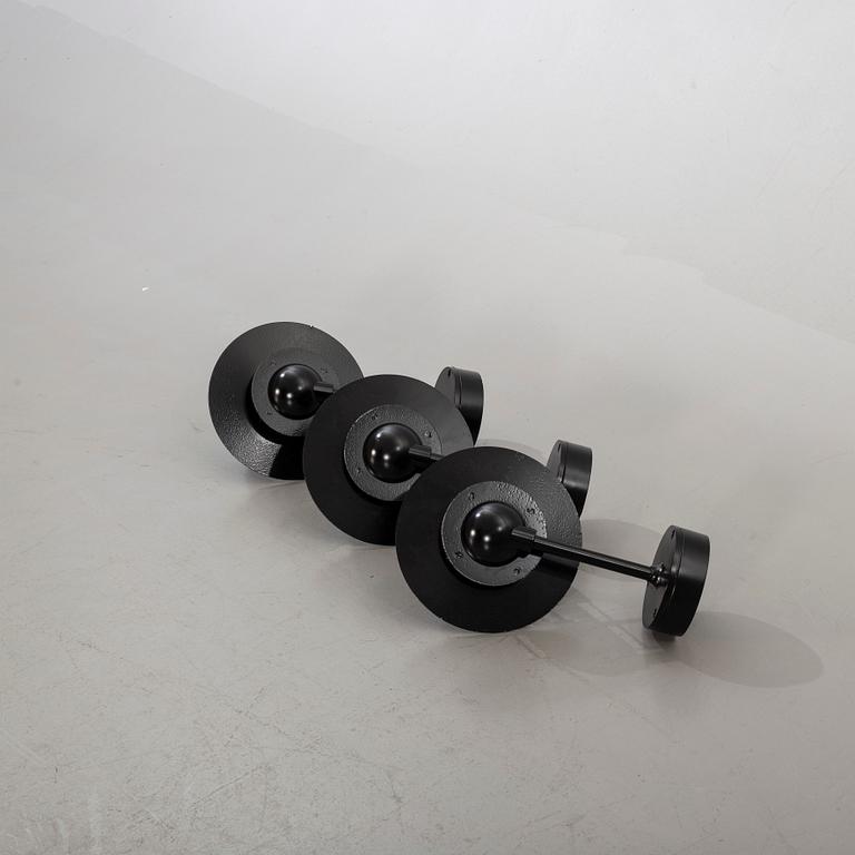 JENS MØLLER-JENSEN, three wall lamps for out doors, "Albertslund", Louis Poulsen.