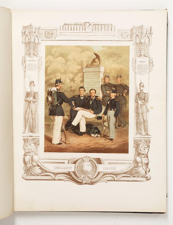 JULIUS MANKELL (1828-1897), Anteckningar rörande Svenska Regementers Historia, första upplagan, Stockholm 1864.