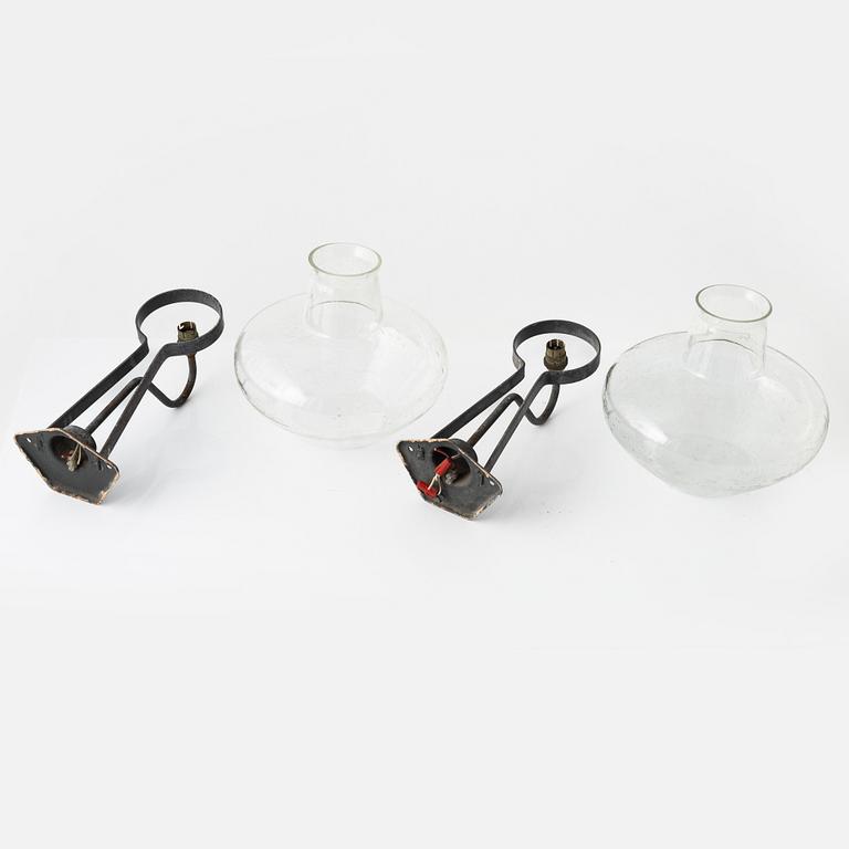 Vägglampor, ett par, Swedish Modern, ASEA, 1940/50-tal.