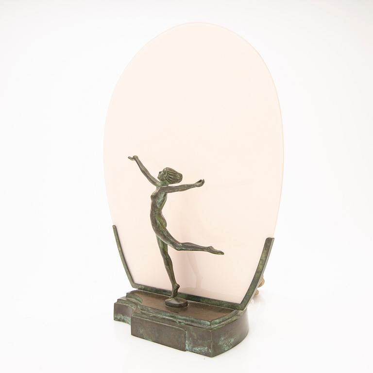 Table lamp, bronze, Swedish Grace, 1920s/30s.