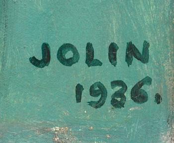 EINAR JOLIN, olja på duk. Signerad och daterad 1936.