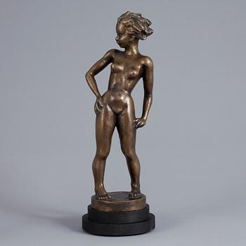 SIGGE BERGGREN, skulptur, brons. Signerad.