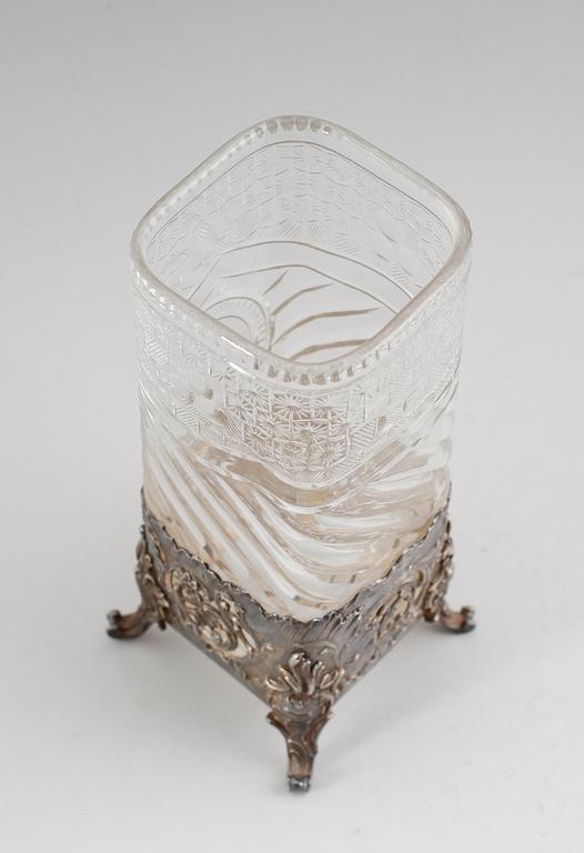 VAS, silver och glas, tidigt 1900-tal.