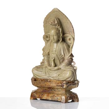 Skulptur, soapstone. Kina, tidigt 1900-tal.