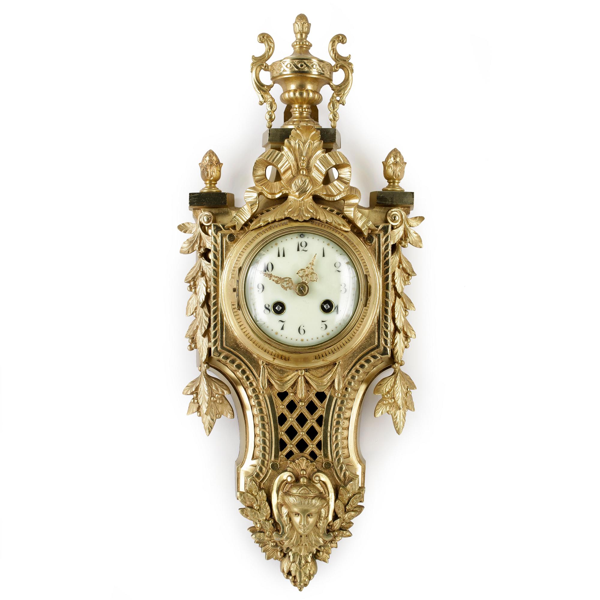 VÄGGPENDYL, Louis XVI-stil, Japy & Frérès, Frankrike. 1900-tal.