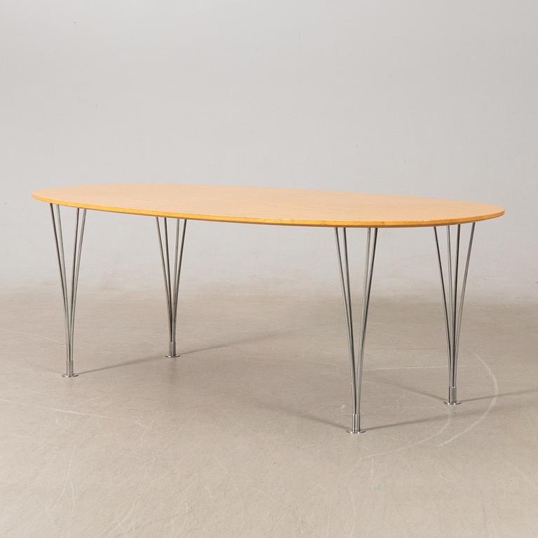 Bruno Mathsson & Piet Hein, coffee table "Superellipse" for Fritz Hansen, Denmark.