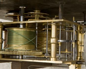 A long case clock by J. Breakenrig, Edinburgh.