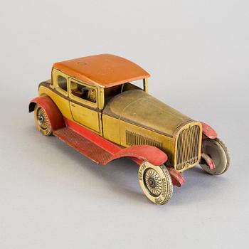 A Tipp & Co tinplate sports car, Germany, 1930s.