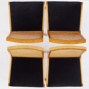 Axel Einar Hjorth, a set of four "Corall" chairs, Nordiska Kompaniet, 1935.