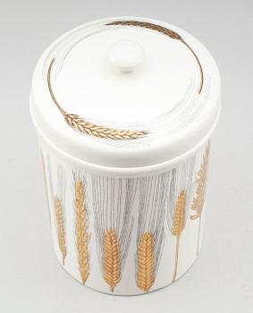 BURK MED LOCK, porslin, Fornasetti, Italien, 1900-talets andra hälft.