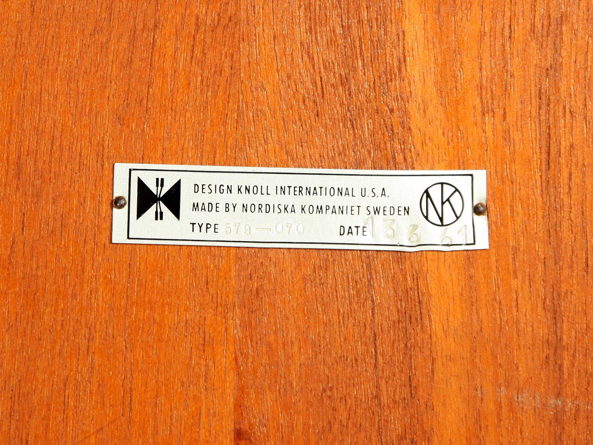 BORD, Knoll International av Nordiska Kompaniet, 1960-tal.