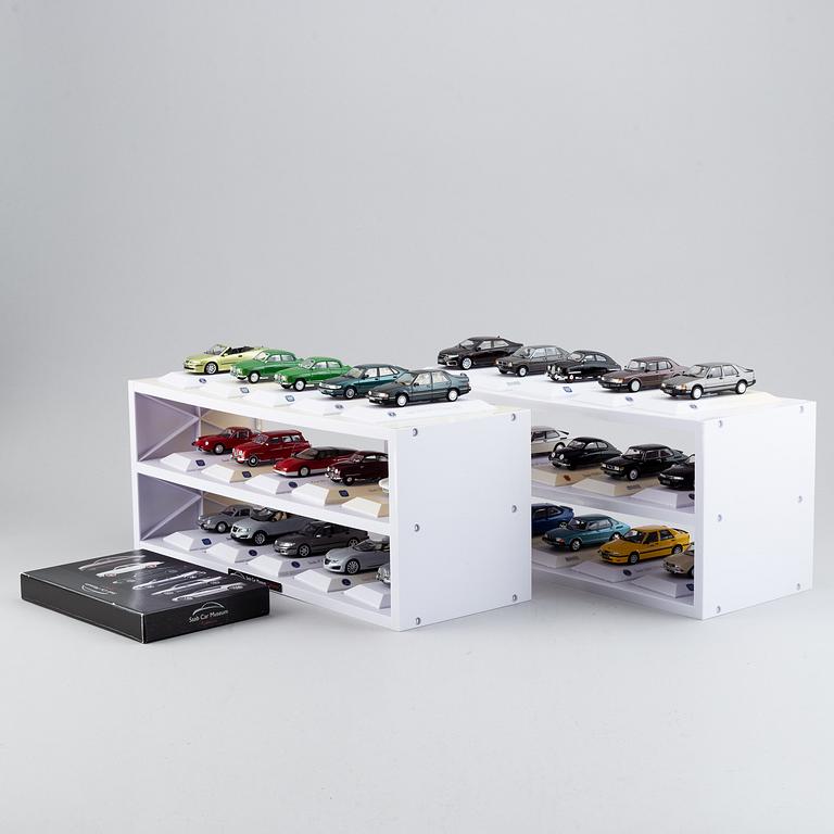 Modellbilar, 30 st, "Saab car museum".