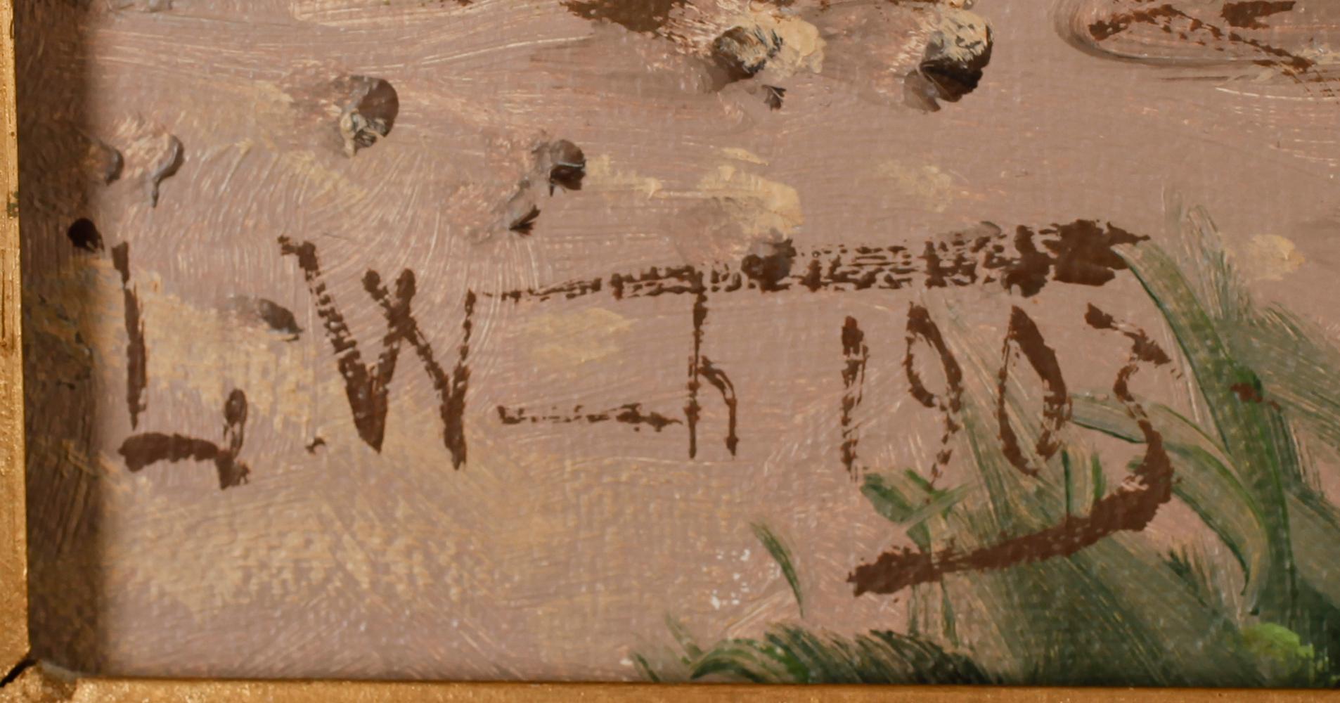 LEONARD WIEDH, monogramsign och dat 1903, olja på duk.
