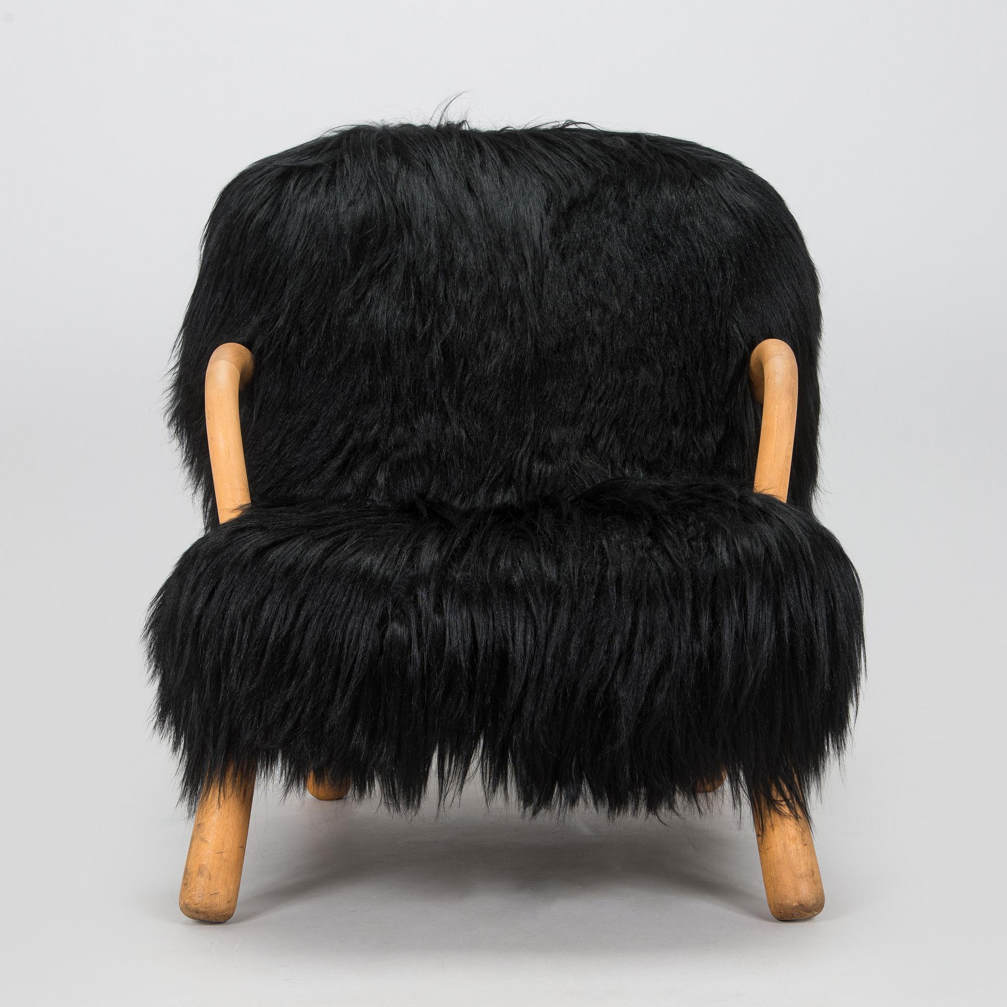 Fåtölj, Scandinavian Modern, "Clam chair"/"Muslinge", 1940/50-tal.