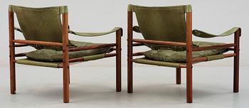 FÅTÖLJER, ett par, "Sirocco", Arne Norell.