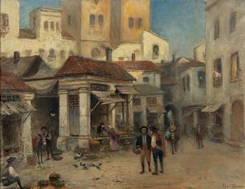 Frans Wilhelm Odelmark, "Torget i Granada".