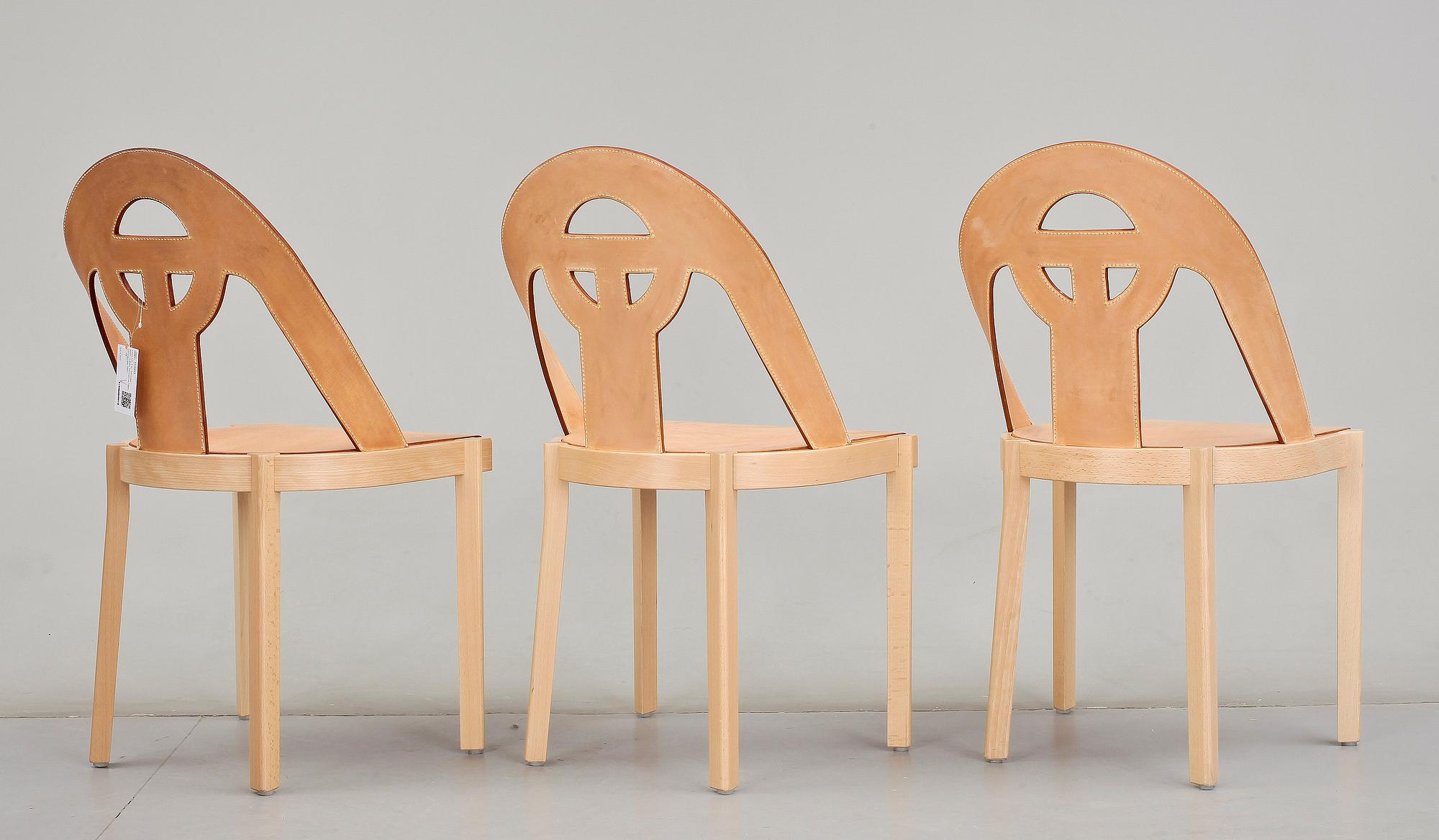 STOLAR, 3 st, "Georgia", Björn Hultén, formgivna 1988, Gärsnäs dat 1993.