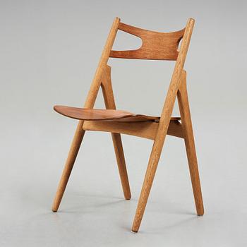 HANS J WEGNER, stol "CH 29 /Savbukkestolen", Carl Hansen & Søn, Danmark, 1950-60-tal.