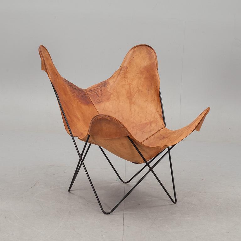 FLADDERMUSFÅTÖLJ, "Butterfly Chair". 1950-tal.