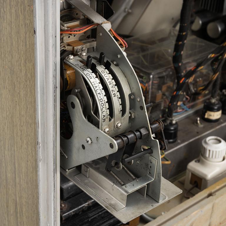 Jukebox, Wurlitzer modell 2100,  Rudolph Wurlitzer Company, North Tonawanda, New York, USA, 1957.