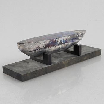 Bertil Vallien, a limited edition glass sculpture, Kosta Boda, Sweden, signed.